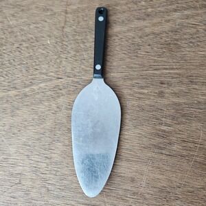 Flint Arrow Stainless Steel Pie Server Black Bakelite Hanging Handle USA MCM Vtg